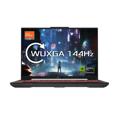 ASUS TUF Gaming A16 FA607NU-R5165W AMD Ryzen™ 5 7535HS Laptop 40,6 cm (16") WUXGA 16 GB DDR5-SDRAM 512 GB SSD NVIDIA GeForce RTX 4050 Wi-Fi 6 (802.11ax) Windows 11 Home Zwart, Grijs