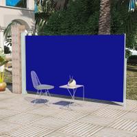 Tuinscherm uittrekbaar 160x300 cm blauw - thumbnail