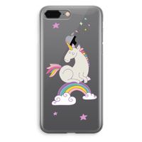 Regenboog eenhoorn: iPhone 8 Plus Transparant Hoesje