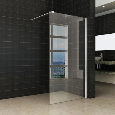 Wiesbaden Hibera Inloopdouche 100x200 cm - Nano Coating Helder Glas & RVS