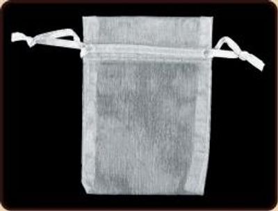 Ruben Robijn Organza buidel zilver (1 st)