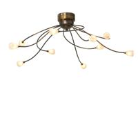 Masterlight PlafondlampMolto 2 LED 10-lichts 30x65cm bronsbruin - 5696-01-134-DW