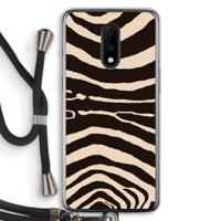 Arizona Zebra: OnePlus 7 Transparant Hoesje met koord