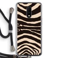 Arizona Zebra: OnePlus 7 Transparant Hoesje met koord - thumbnail