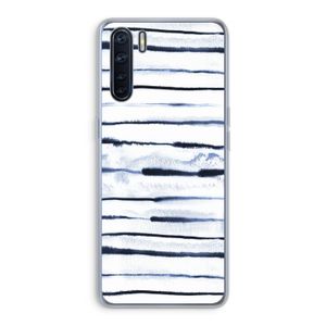 Ink Stripes: Oppo A91 Transparant Hoesje