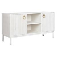 Tv-meubel DKD Home Decor Gouden Metaal Wit Mangohout 120 x 40 x 60 cm