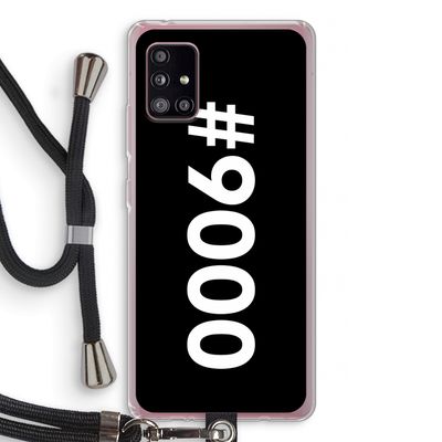 #9000: Samsung Galaxy A51 5G Transparant Hoesje met koord