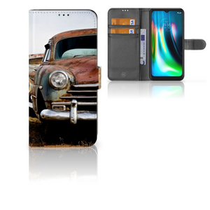 Motorola Moto G9 Play | E7 Plus Telefoonhoesje met foto Vintage Auto