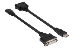 club3D CAC-HMD>DFD HDMI / DVI Adapter [1x HDMI-stekker - 1x DVI-bus 24+5-polig] Zwart 12.00 cm