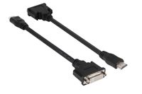 club3D CAC-HMD>DFD HDMI / DVI Adapter [1x HDMI-stekker - 1x DVI-bus 24+5-polig] Zwart 12.00 cm - thumbnail