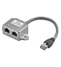 goobay Kabelsplitter RJ45 Cat.5 F/UTP T-Adapter adapter 2x RJ45