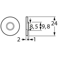 FTCAP I8-10+I8 1004616/50212 Isolatieschijf (Ø) 25 mm 1 stuk(s)