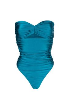 Amen chemise à effet froncé - Bleu