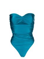 Amen chemise à effet froncé - Bleu