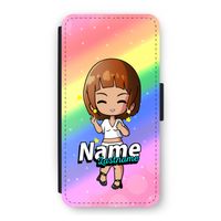 Chibi Maker vrouw: iPhone 12 Flip Hoesje
