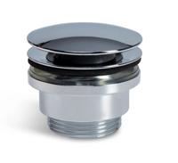 Afvoerplug Blue Label Brondby | 5/4" | Click waste | Messing | Rond | Chroom