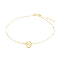 Minimalistische letter armband - 14K GOUD - Goud - S