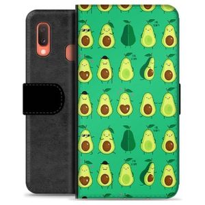 Samsung Galaxy A20e Premium Wallet Hoesje - Avocado Patroon