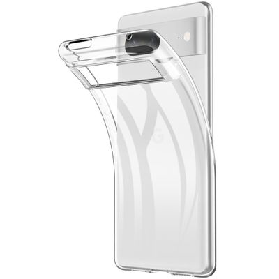 Lunso - Google Pixel 7 - TPU Backcover hoes - Transparant