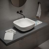 Opbouw Waskom Ideavit Solidpool 35x35x13 cm Solid Surface Mat Wit Ideavit Opbouw Waskom Ideavit Solidpool 35x35x13 cm Solid Surface Mat Wit Ideavit
