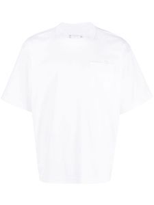 sacai t-shirt à logo brodé - Blanc