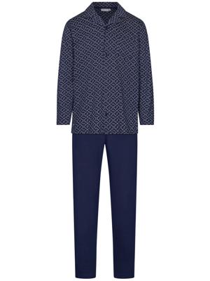 Katoenen heren doorknooppyjama duurzaam
