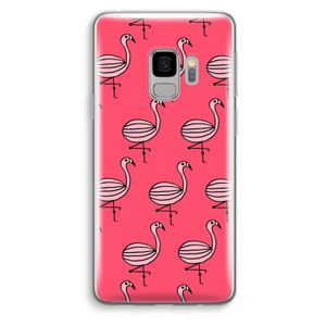 Flamingo: Samsung Galaxy S9 Transparant Hoesje
