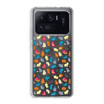 Kleurrijke katten: Xiaomi Mi 11 Ultra Transparant Hoesje