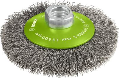 Bosch Accessoires Kegelborstel, roestvrij 100 mm, 0,35 mm, 12500 U/ min, 14 1st - 2608622108