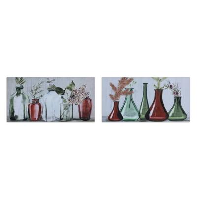 Schilderij DKD Home Decor Vaas (120 x 2,8 x 60 cm) (2 Stuks)