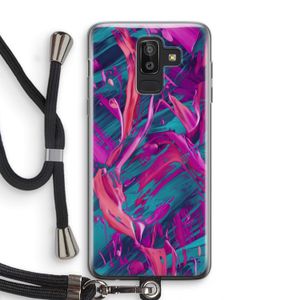 Pink Clouds: Samsung Galaxy J8 (2018) Transparant Hoesje met koord