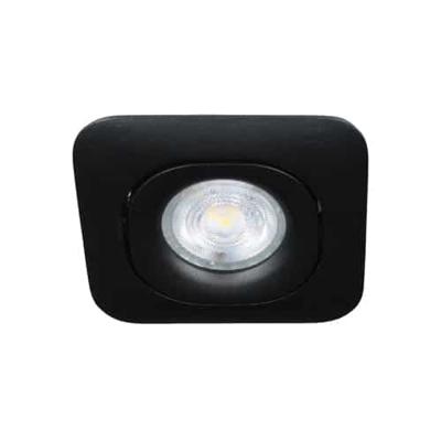 Philips LED spot GU10 3.7Watt vierkant ZWART dimbaar