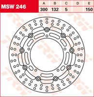 TRW Remschijf, remschijven voor de moto, MSW246