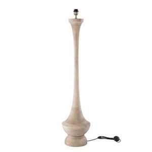 PTMD Ahid Natural mango wood classic floor lamp round