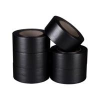 Duct tape zwart 50 mm x 50 meter | 6 stuks