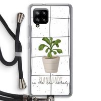 Kamerplant op vensterruit: Samsung Galaxy A42 5G Transparant Hoesje met koord