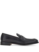 Ferragamo mocassins en cuir à entaille penny - Noir