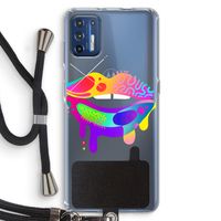 Lip Palette: Motorola Moto G9 Plus Transparant Hoesje met koord