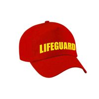 Lifeguard / strandwacht verkleed pet rood voor kinderen - thumbnail