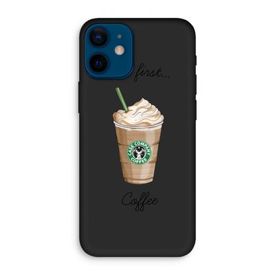 But first coffee: iPhone 12 mini Biologisch afbreekbaar hoesje