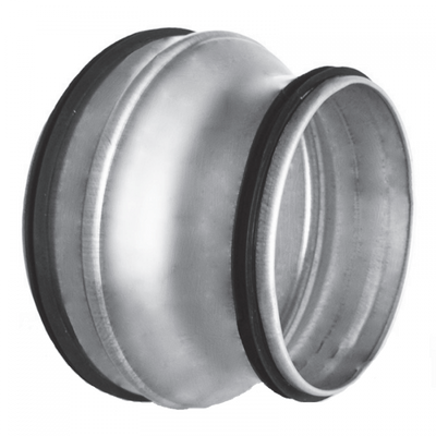 Verloopstuk Voor Spirobuis Ø 315mm Naar Ø 150mm Met Afdichtingsrubber