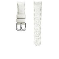 TW Steel horlogeband TWB118 / TW118 Leder Wit 22mm + wit stiksel