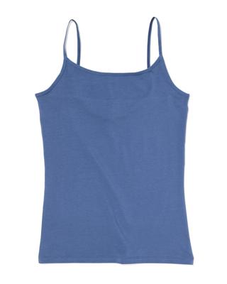 HEMA Dameshemd Katoen Spaghettibandjes Blauw (blauw)