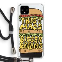 Big Macs Bigger Dreams: Pixel 4 XL Transparant Hoesje met koord