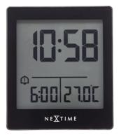 Digitale tafelwekker 7.7x8.9x3cm-RCC-ABS-NeXtime-"Wake Up"