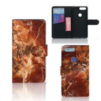 OnePlus 5T Bookcase Marmer Bruin - thumbnail