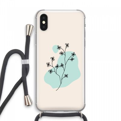 Love your petals: iPhone XS Max Transparant Hoesje met koord