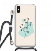 Love your petals: iPhone XS Max Transparant Hoesje met koord