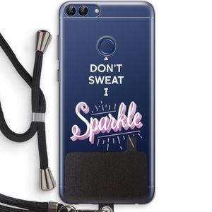 Sparkle quote: Huawei P Smart (2018) Transparant Hoesje met koord