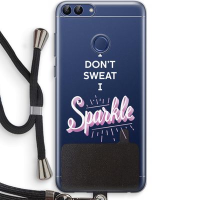Sparkle quote: Huawei P Smart (2018) Transparant Hoesje met koord